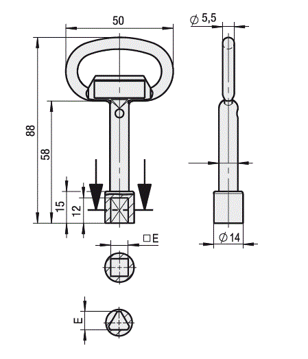 STUV Doornsleutel driekant 10mm