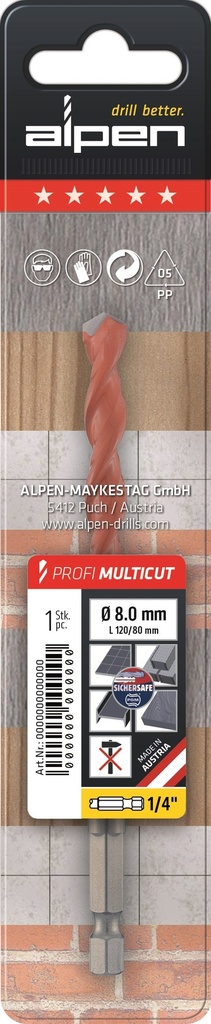 Alpen Profi Multicut 1/4"