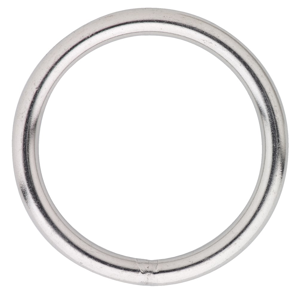 Gelaste ring 030-04mm / RVS AISI 316 / 1 st. op kaart