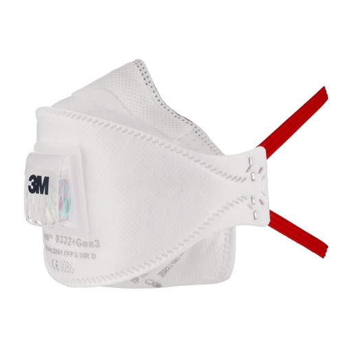 [9332+GEN3] 3M 9332+GEN3 AURA STOFMASKER FFP3 MET VENTIEL (10)