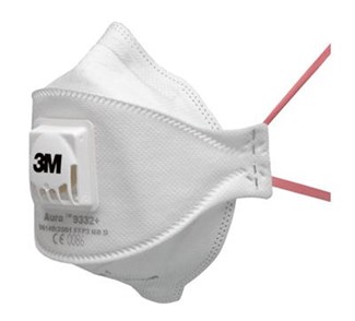 [9332+BV] 3M 9332+BV AURA STOFMASKER FFP3 MET VENTIEL (1)