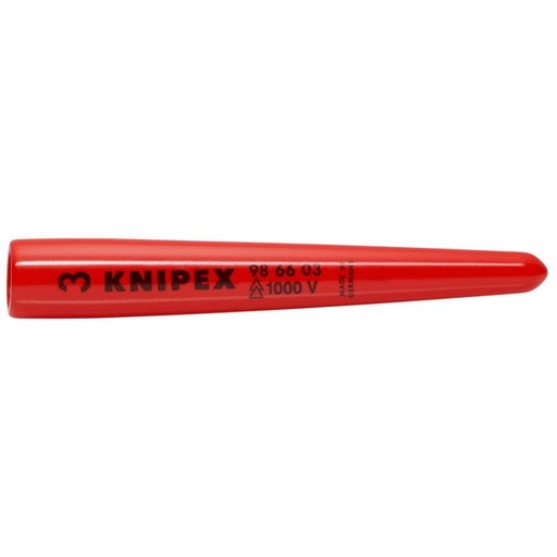 [98 66 03] KNIPEX zelfklemmende opsteekdop, conisch, 1000V, kunststof, 80x14x15mm
