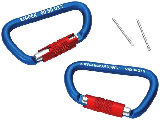 [00 50 03 T BK] KNIPEX tt materiaalkarabijnhaken