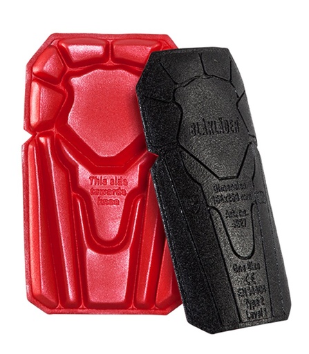 [402712039956ONESIZE] BLAKLADER 4027 Kniestuk zwart/rood