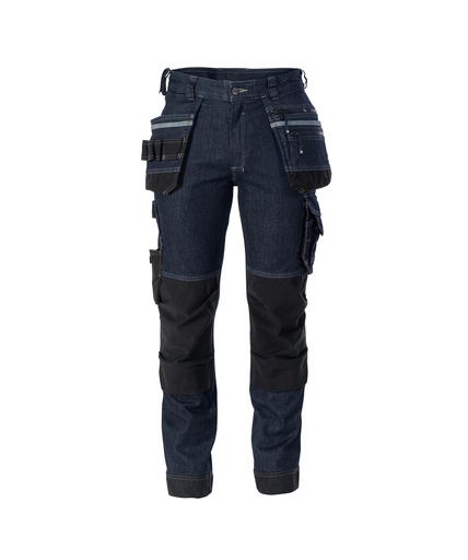 [2009531093B6279] DASSY Melbourne Stretch holsterzakkenjeans met kniezakken jeansblauw/zwart
