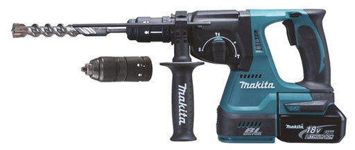[DHR243T1J] MAKITA DHR243T1J Accu SDS+ combihamer 24mm LXT 18V + 1x BL1850B + MAKPAC