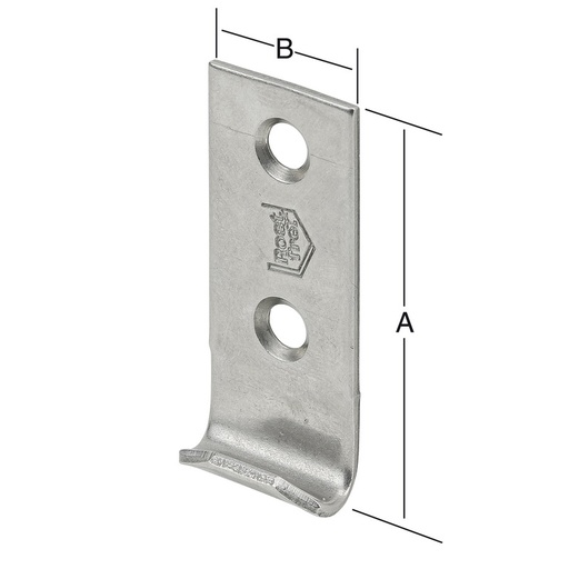 [VOR010008025] Rechte Sluitplaat 83X25 RVS