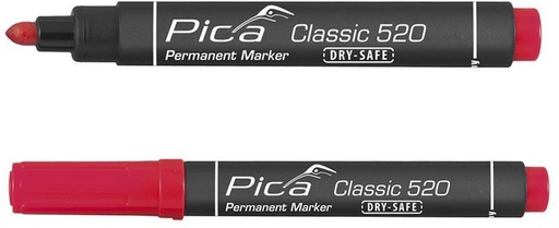 [3110028] PICA 520/40 perm.marker ronde p. rood