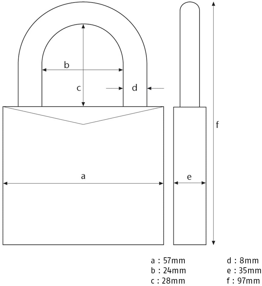 ABUS Hangslot 83WPIB/53 KA SUBMARINER