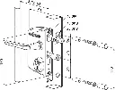 Locinox poortslot in opbouw -40mm - ZWART (RAL9005)