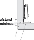 HAFELE Potscharnier, Häfele Metalla 510 A/SM 110°, tussenwandmontagetweezijdige