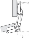 Hafele Potscharnier, Häfele Metalla 510 A/SM 165°, zijwandmontage