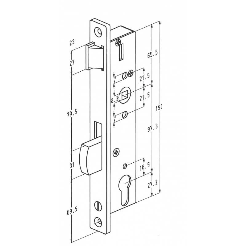 SOBINCO cilinderslot 8001-25