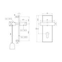 Nemef 3023 beslag voor garagepoortslot