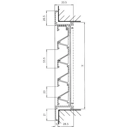 Renson inbouwrooster met Z lamel 411 1000x200mm