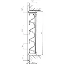 Renson inbouwrooster met Z lamel 411 1000x200mm