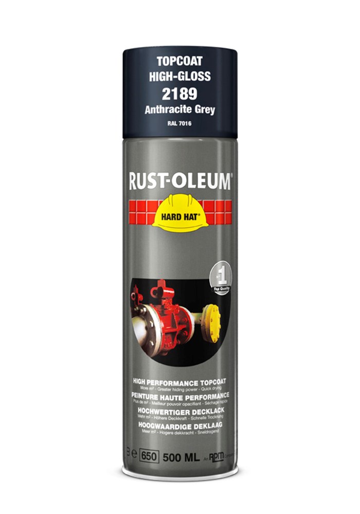 RUST-O-LEUM 2189 deklaag spuitbus 500ml ral 7016 antraciet grijs 