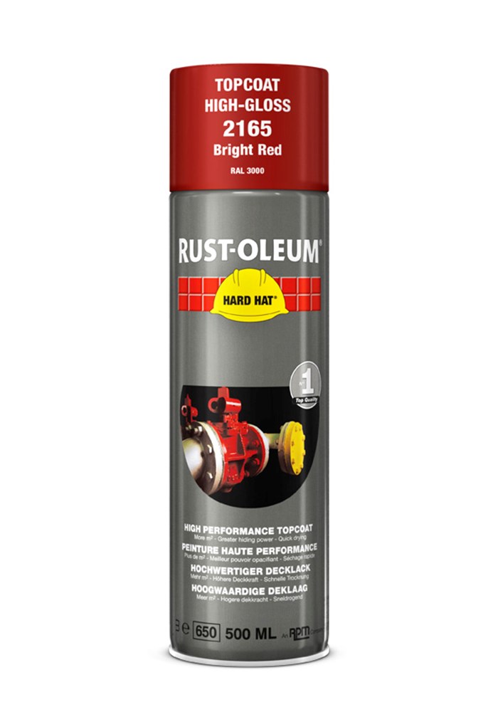 RUST-O-LEUM 2165 deklaag spuitbus 500ml ral 3000 fel rood