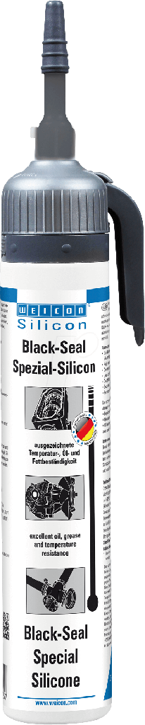WEICON Silicone vlakkenafdichting zwart 200ml