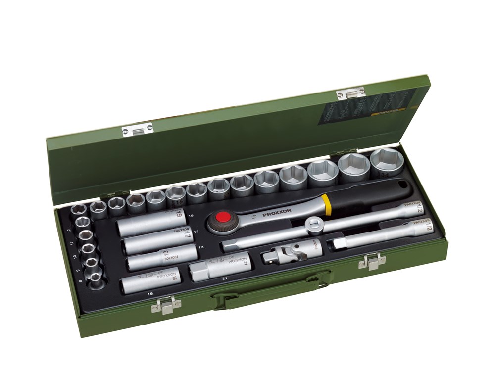 PROXXON Dopsleutelset 1/2" (29-dlg.)