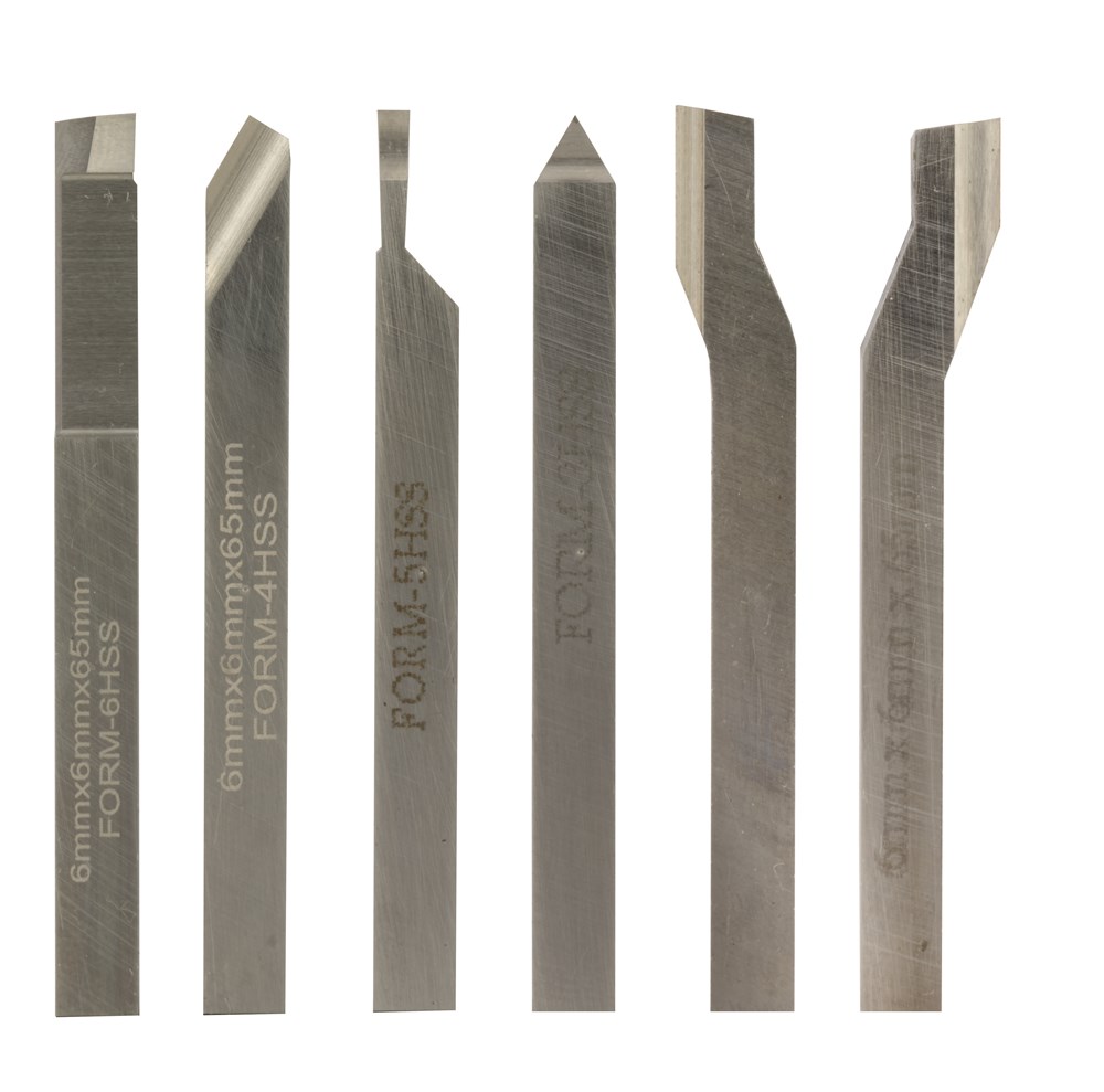 PROXXON Metalen draaibeitels 6-dlg., HSS/Co (6 x 6 x 60 mm) 