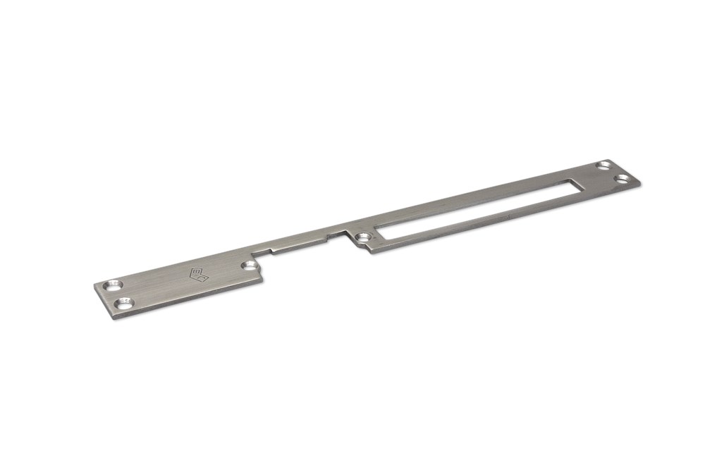 Voorplaat / JIS 904 SE / 250x25mm / L+R bruikbaar / voor dag- en nachtsloten / grijs gelakt
