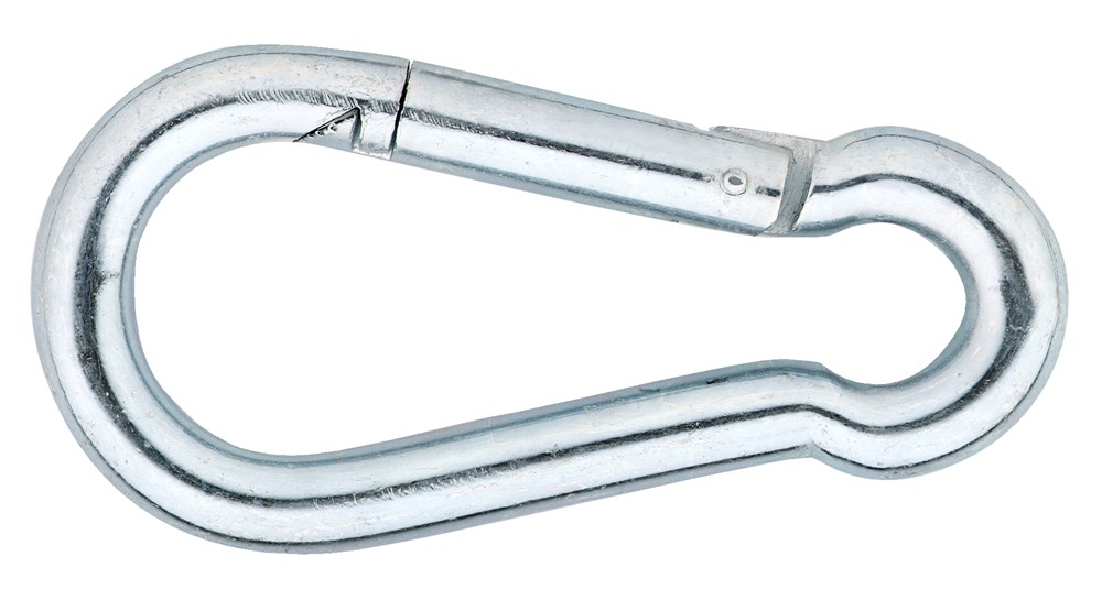 Karabijnhaak C-DIN 5299 / 060x06 mm / verzinkt