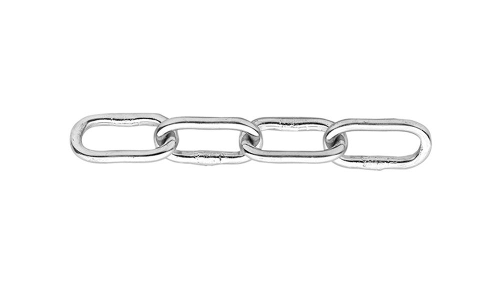 Genovese ketting op bundel / DIN 5685A / 03 mm / RVS AISI 316