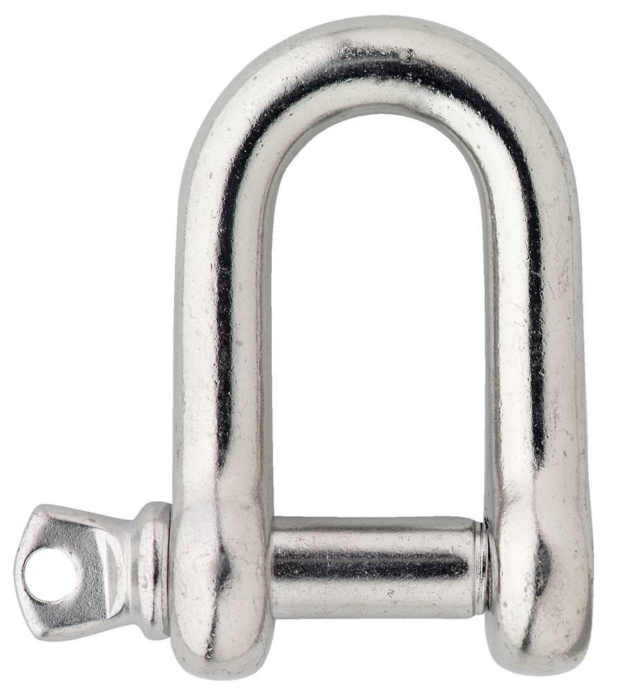 D-sluiting 10mm / RVS AISI 316 / 1 st. op kaart