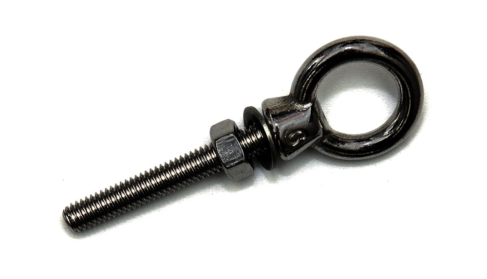 Oogbout 08x100mm / RVS AISI 316 /1 st. op kaart