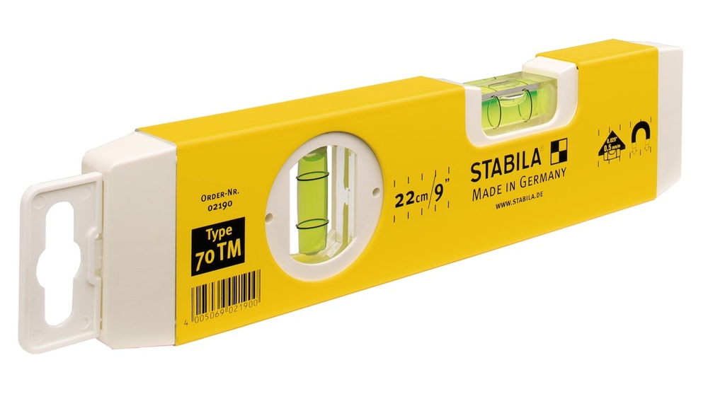 STABILA 70TM Waterpas met magneetstrip 25cm