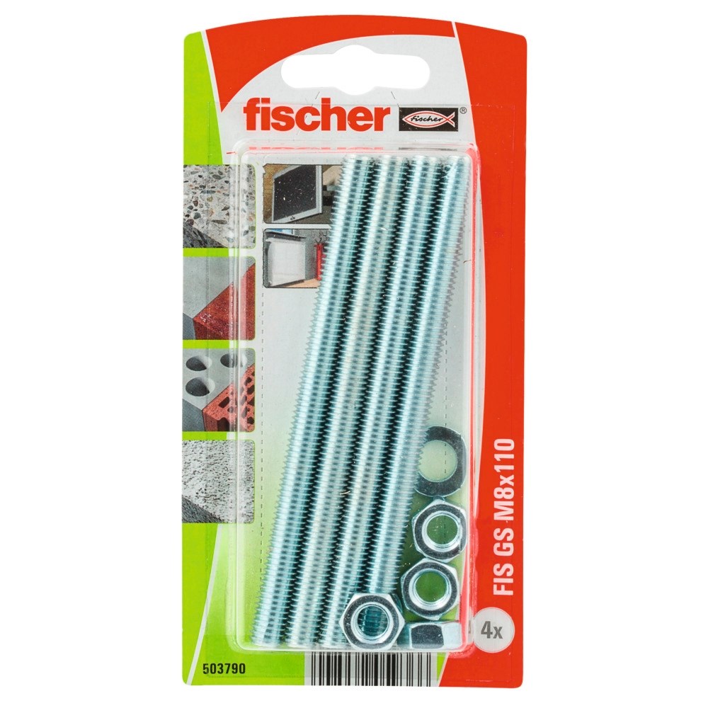 FISCHER ZB Draadstangen M8x110 (4st)