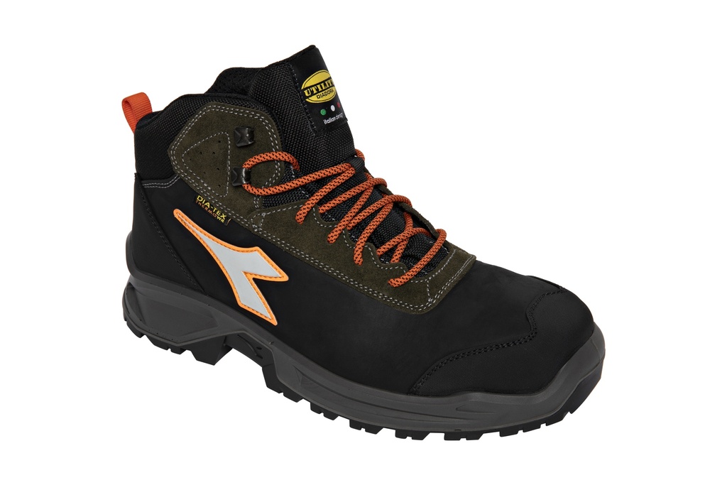 Diadora SPORT DIATEX MID Hoge Veiligheidsschoen S7S WR CI SRC_Zwart/Groen