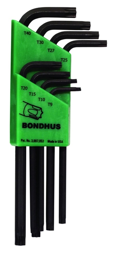 BONDHUS TLX8 Torx-sleutels lang model T9-40