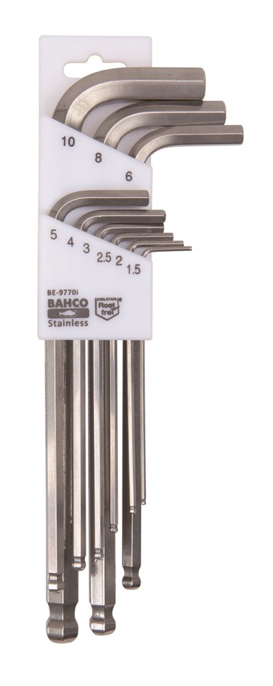 BAHCO BE-9770I inbussleutelset 1.5-10 rvs