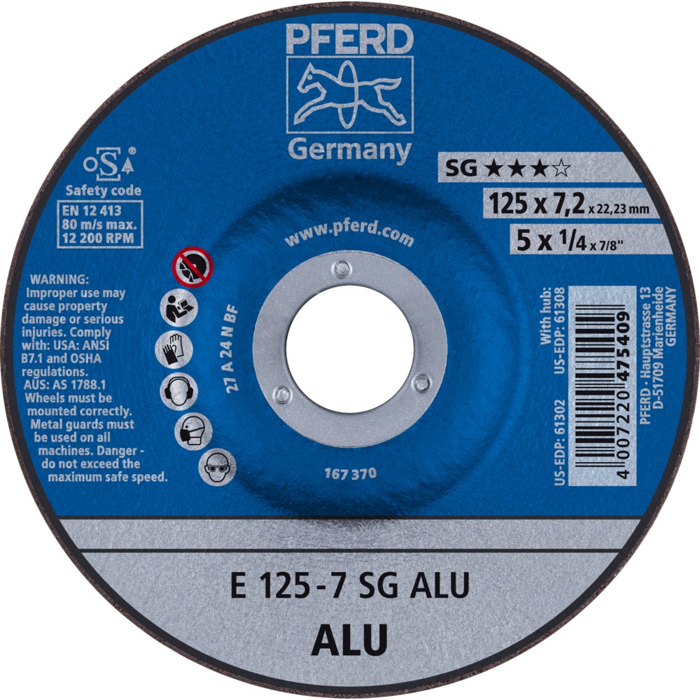 PFERD E Afbraamschijf 125-7 SG alu (10)