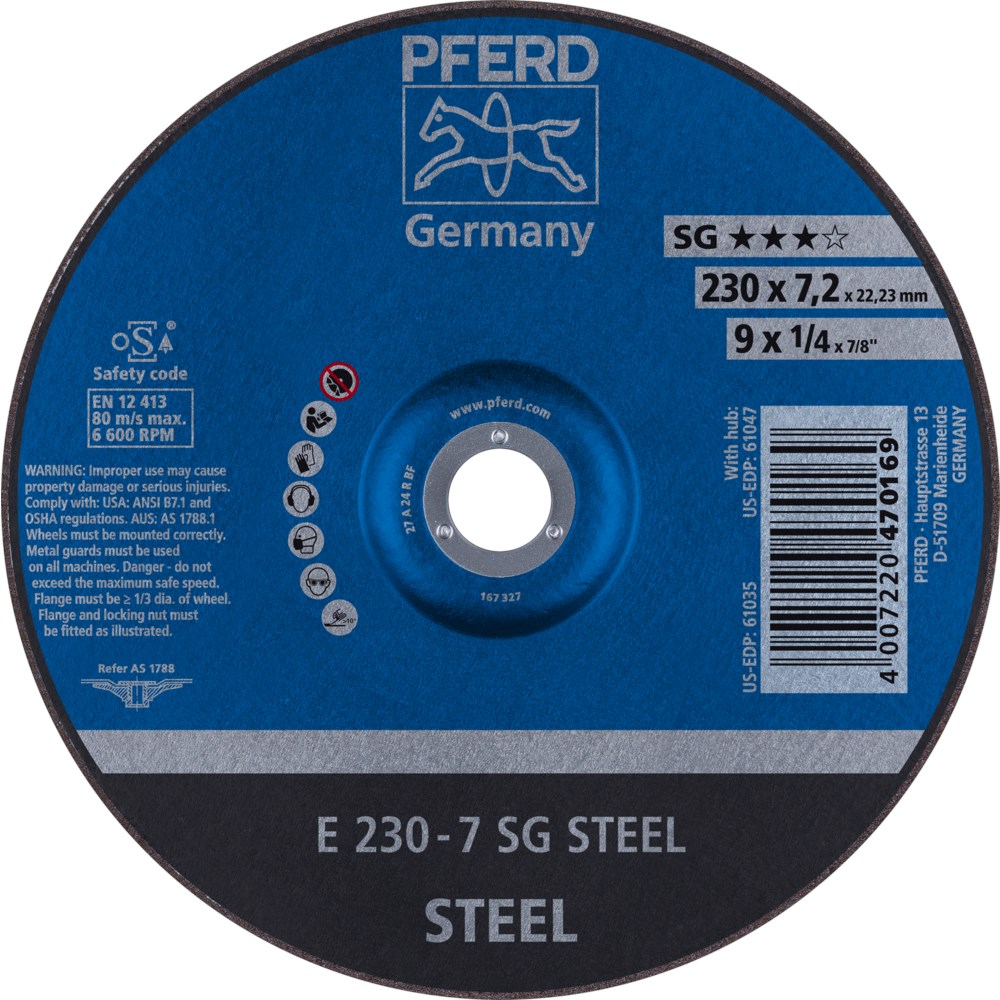PFERD E Afbraamschijf 230-7 SG staal (10)