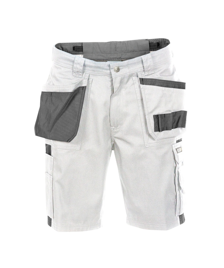 DASSY Monza Tweekleurige holsterzakkenshort wit/cementgrijs