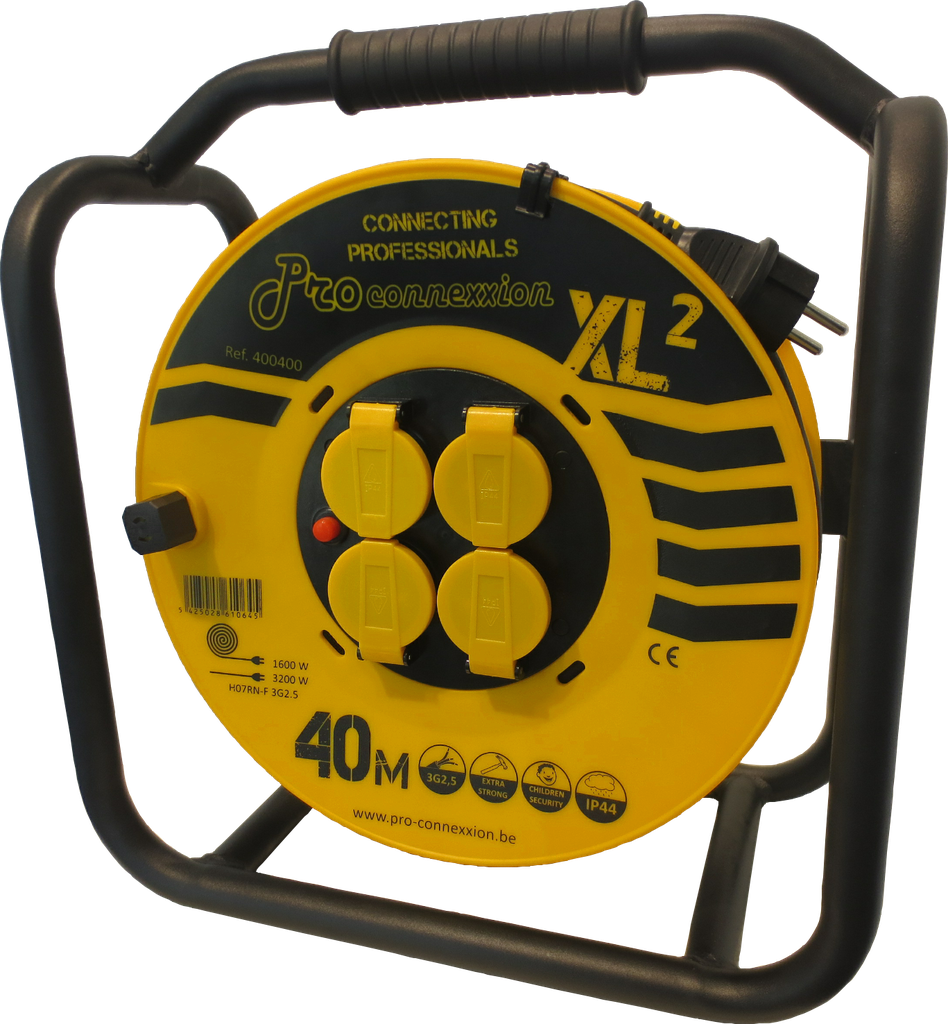 Kabelhaspel 3G2,5 - Gesloten statief - 40m XL2