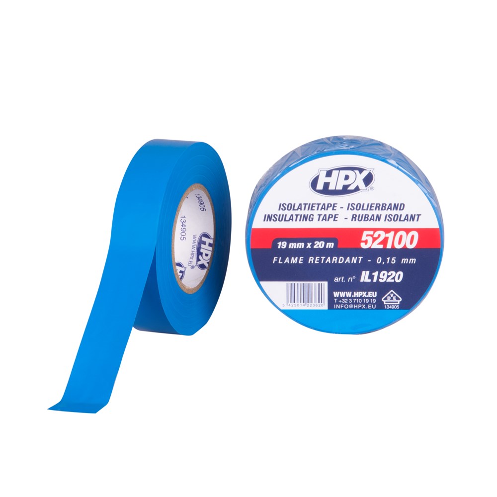 HPX PVC isolatietape VDE - blauw 19mm x 20m