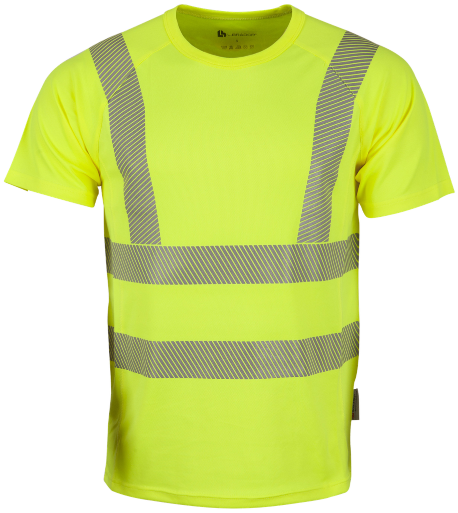 L.BRADOR 413P T-shirt Hi-Vis geel
