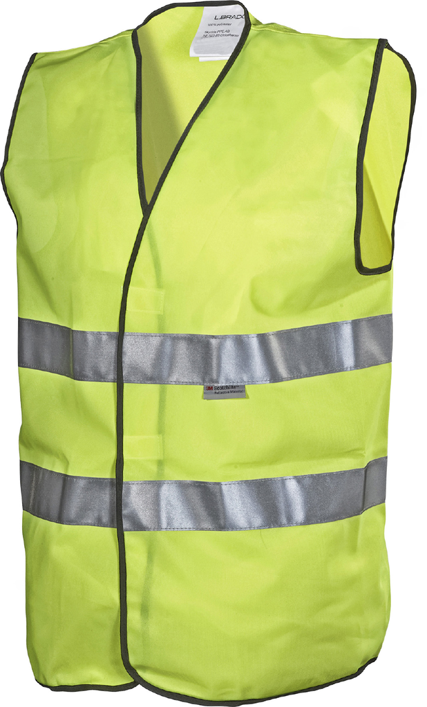 L.BRADOR 414P Verkeersvest Hi-Vis geel (S-3XL)