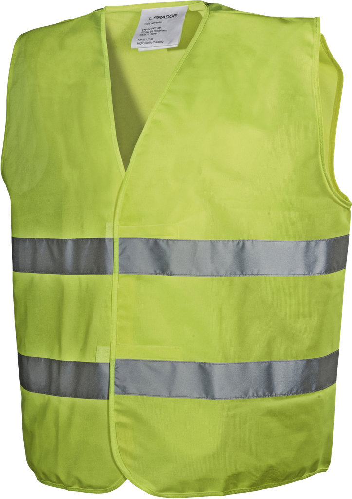 L.BRADOR 287P Verkeersvest geel onesize
