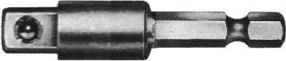 Adapter, 1/4" zeskant aandrijving, 1/4" vierkante aandrijving, 50 mm