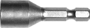 Dopbit met magneet, 1/4" x 45 mm