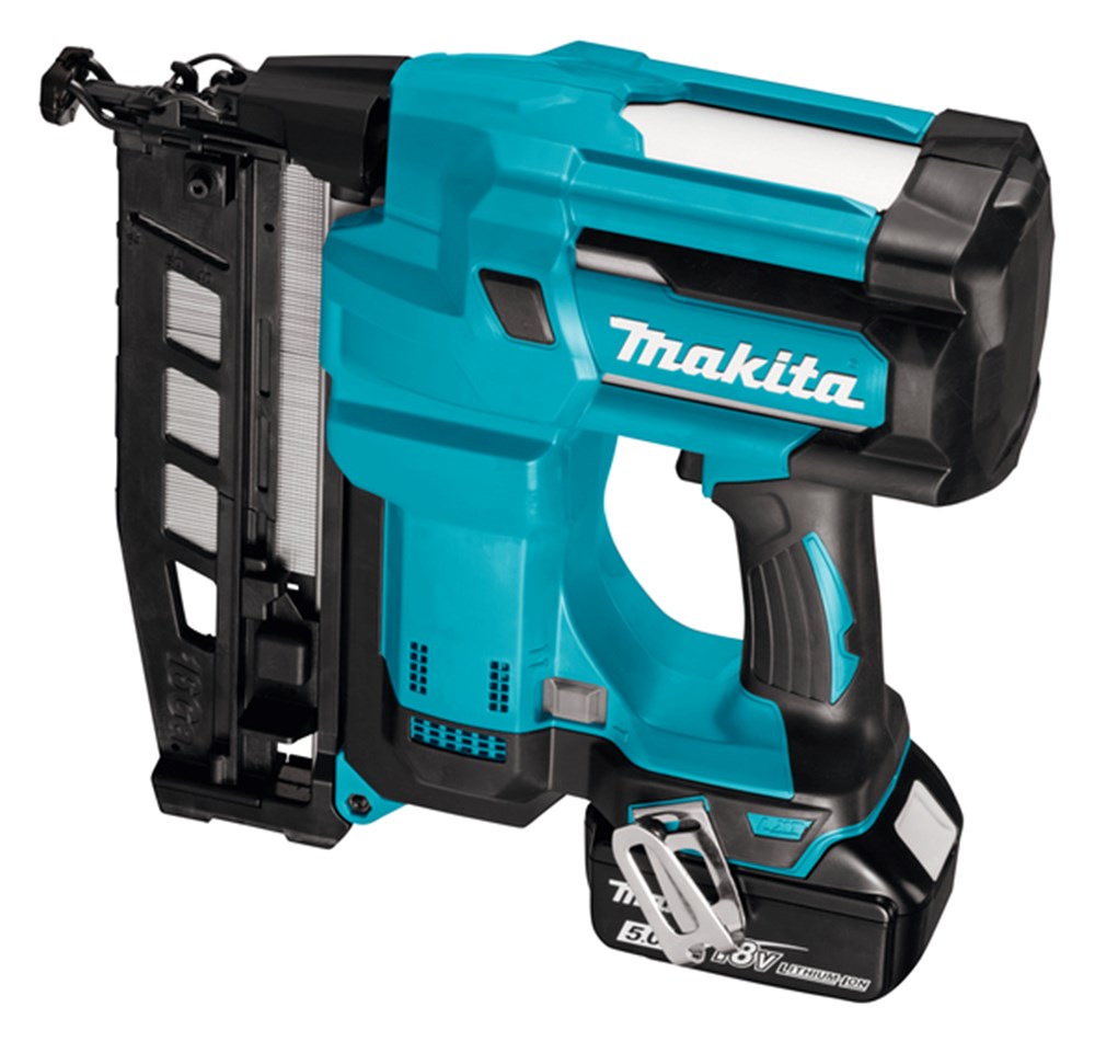 MAKITA DBN600RTJ Accu bradpistool 64mm LXT 18V + 2x BL1850B + 1x DC18RC + MAKPAC