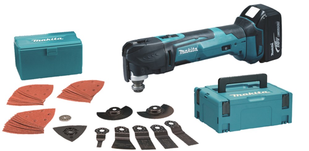 MAKITA DTM51T1JX2 Accu multitool LXT 18V + 1x BL1850B + Makpac + accessoires