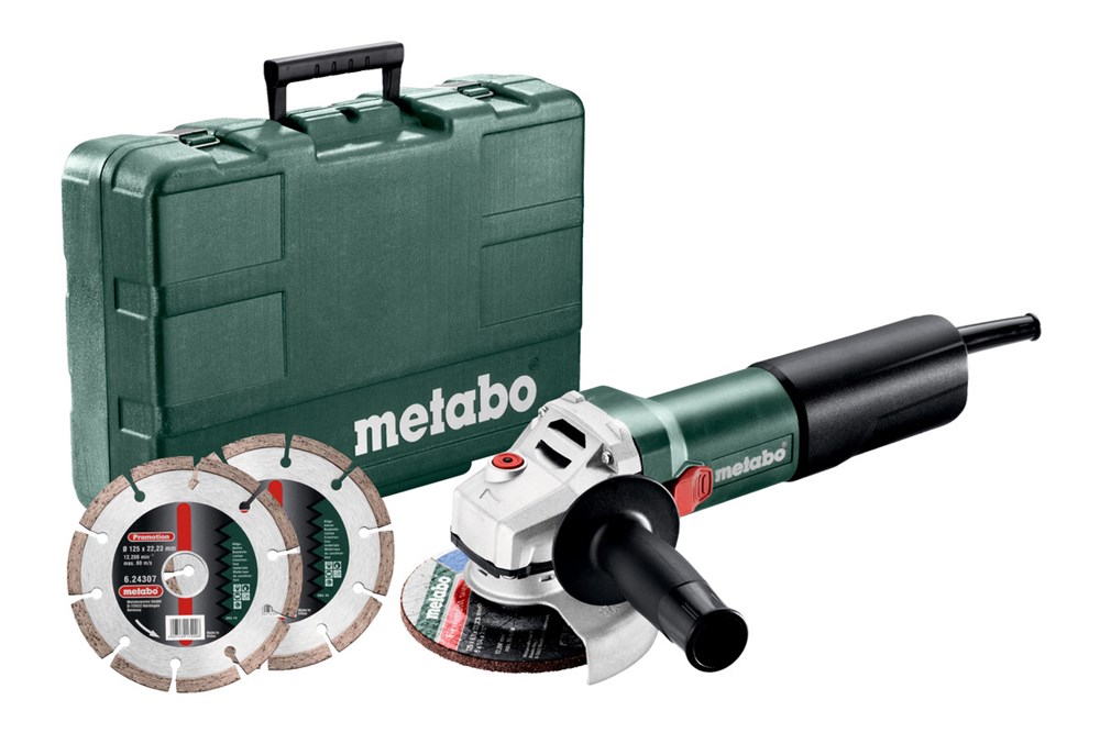 METABO WEQ 1400-125 Set Haakse slijper