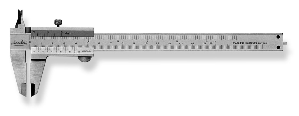 SCALA Schuifmaat 150x40mm Vergr.schroef  0,05mm