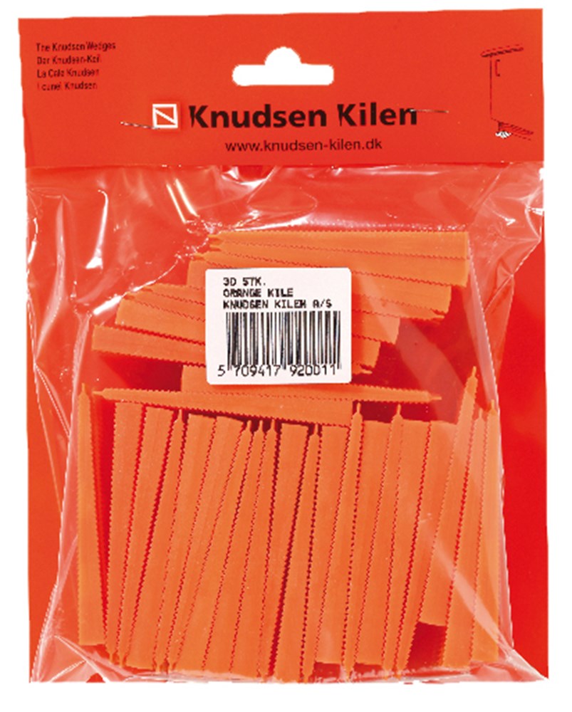 KNUDSEN Schuine spieën 15 x 45 x 90 mm - per 16 st - bruin